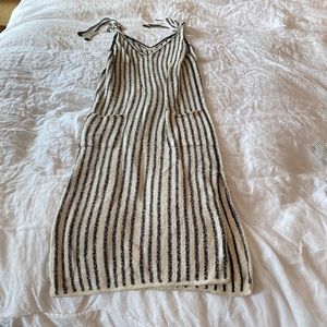 Ulla Johnson striped knit tank dress with tie straps